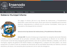 Tablet Screenshot of ensenada.gob.mx